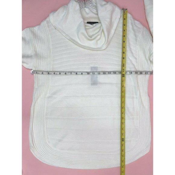 Design History Sweater Cowl Neck Ivory Pullover Knit Size XL - Picture 6 of 9